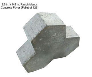 9.8 in. x 9.8 in. Ranch Manor Concrete Paver (Pallet of 126)