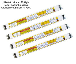 54-Watt 1-Lamp T5 High Power Factor Electronic Replacement Ballast (4-Pack)