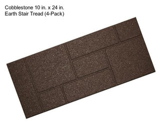 Cobblestone 10 in. x 24 in. Earth Stair Tread (4-Pack)