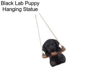 Black Lab Puppy Hanging Statue