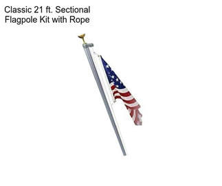 Classic 21 ft. Sectional Flagpole Kit with Rope