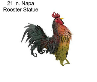 21 in. Napa Rooster Statue