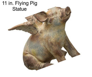 11 in. Flying Pig Statue