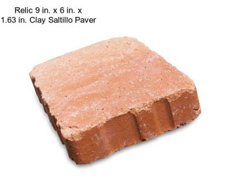 Relic 9 in. x 6 in. x 1.63 in. Clay Saltillo Paver