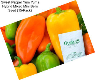 Sweet Pepper Yum Yums Hybrid Mixed Mini Bells Seed (15-Pack)