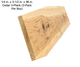 1/4 in. x 3-1/2 in. x 96 in. Cedar V-Plank (3-Pack Per Box)