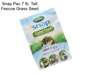 Snap Pac 7 lb. Tall Fescue Grass Seed