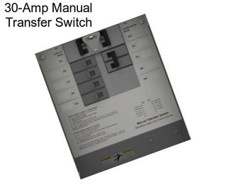 30-Amp Manual Transfer Switch