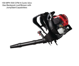 150 MPH 500 CFM 4-Cycle 32cc Gas Backpack Leaf Blower with JumpStart Capabilities