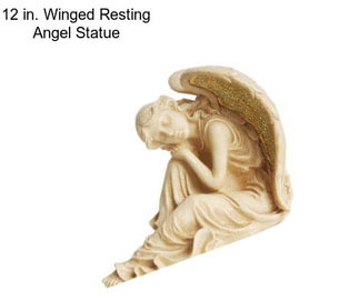 12 in. Winged Resting Angel Statue