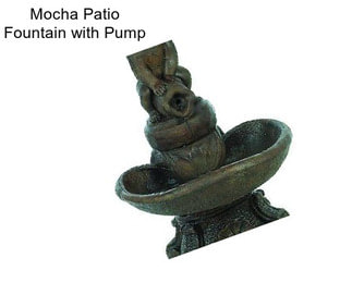 Mocha Patio Fountain with Pump