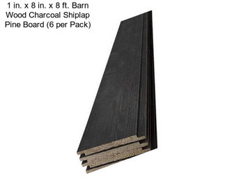1 in. x 8 in. x 8 ft. Barn Wood Charcoal Shiplap Pine Board (6 per Pack)
