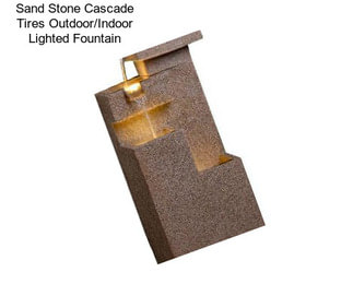 Sand Stone Cascade Tires Outdoor/Indoor Lighted Fountain