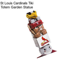 St Louis Cardinals Tiki Totem Garden Statue