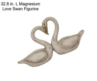 32.8 in. L Magnesium Love Swan Figurine