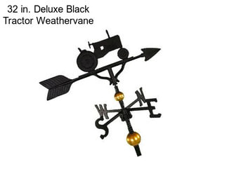 32 in. Deluxe Black Tractor Weathervane