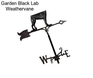 Garden Black Lab Weathervane