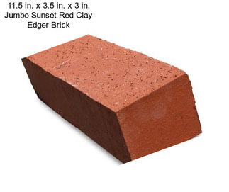 11.5 in. x 3.5 in. x 3 in. Jumbo Sunset Red Clay Edger Brick