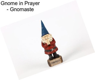 Gnome in Prayer - Gnomaste