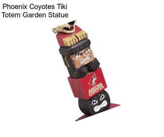 Phoenix Coyotes Tiki Totem Garden Statue