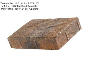 Taverna Rec 11.81 in. L x 7.87 in. W x 1.9 in. H Winter Blend Concrete Paver (192-Piece/124 sq. ft./pallet)