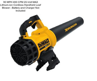 90 MPH 400 CFM 20-Volt MAX Lithium-ion Cordless Handheld Leaf Blower - Battery and Charger Not Included