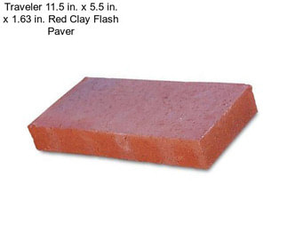 Traveler 11.5 in. x 5.5 in. x 1.63 in. Red Clay Flash Paver