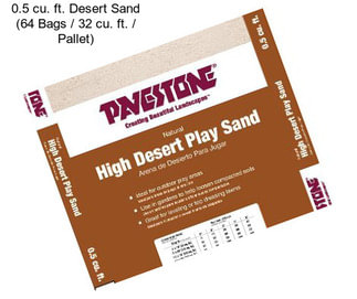 0.5 cu. ft. Desert Sand (64 Bags / 32 cu. ft. / Pallet)