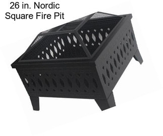 26 in. Nordic Square Fire Pit