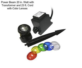 Power Beam 20 in. Watt with Transformer and 23 ft. Cord with Color Lenses