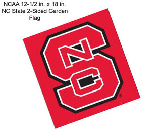 NCAA 12-1/2 in. x 18 in. NC State 2-Sided Garden Flag