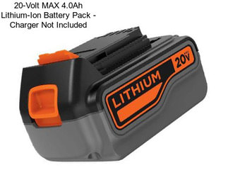 20-Volt MAX 4.0Ah Lithium-Ion Battery Pack - Charger Not Included