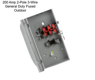 200 Amp 2-Pole 3-Wire General Duty Fused Outdoor