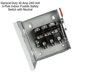 General Duty 30 Amp 240-Volt 3-Pole Indoor Fusible Safety Switch with Neutral