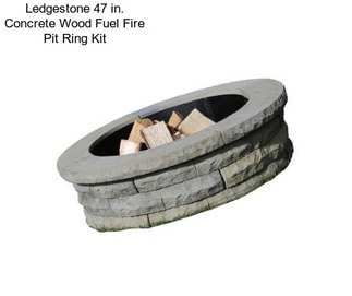 Ledgestone 47 in. Concrete Wood Fuel Fire Pit Ring Kit