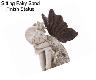 Sitting Fairy Sand Finish Statue