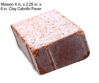 Mission 4 in. x 2.25 in. x 8 in. Clay Cabrillo Paver