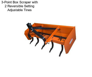 3-Point Box Scraper with 2 Reversible Setting Adjustable Tines