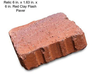 Relic 6 in. x 1.63 in. x 6 in. Red Clay Flash Paver