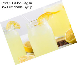 Fox\'s 5 Gallon Bag In Box Lemonade Syrup