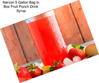 Narvon 5 Gallon Bag in Box Fruit Punch Drink Syrup