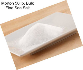 Morton 50 lb. Bulk Fine Sea Salt