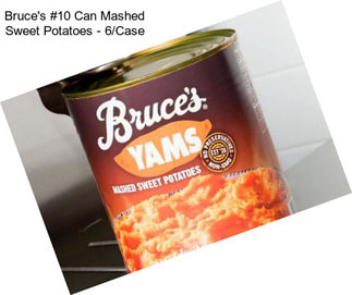 Bruce\'s #10 Can Mashed Sweet Potatoes - 6/Case