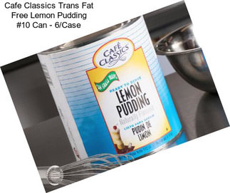 Cafe Classics Trans Fat Free Lemon Pudding #10 Can - 6/Case