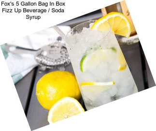 Fox\'s 5 Gallon Bag In Box Fizz Up Beverage / Soda Syrup