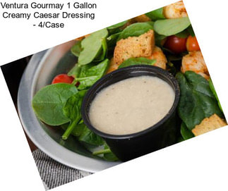 Ventura Gourmay 1 Gallon Creamy Caesar Dressing - 4/Case