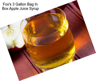 Fox\'s 3 Gallon Bag In Box Apple Juice Syrup