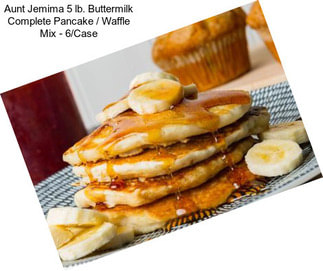 Aunt Jemima 5 lb. Buttermilk Complete Pancake / Waffle Mix - 6/Case