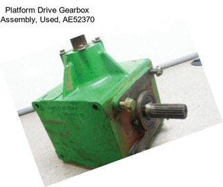 Platform Drive Gearbox Assembly, Used, AE52370