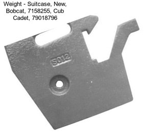 Weight - Suitcase, New, Bobcat, 7158255, Cub Cadet, 79018796